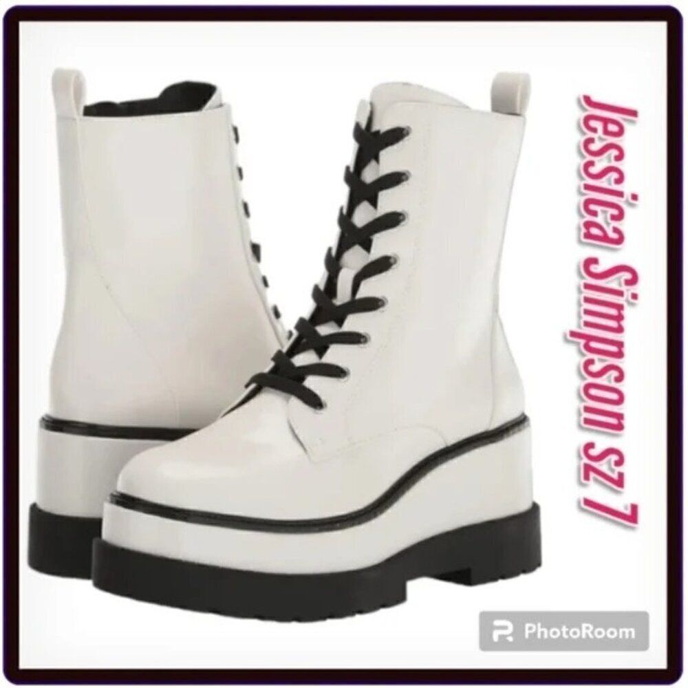 Jessica Simpson Imelda Platform Combat Boot - new in box - 7 ($180)